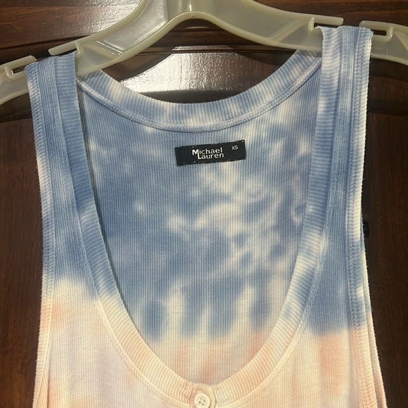 Michael Lauren Runner Sleeveless Mini Midi Dress Galaxy Wash - Picture 5 of 7